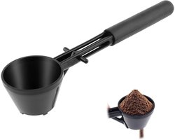 Trechter Maatschep Zwart - Protein Lepel - Accessoires voor Eiwitrijke Koffie - Sportdranken - Keuken Gadgets