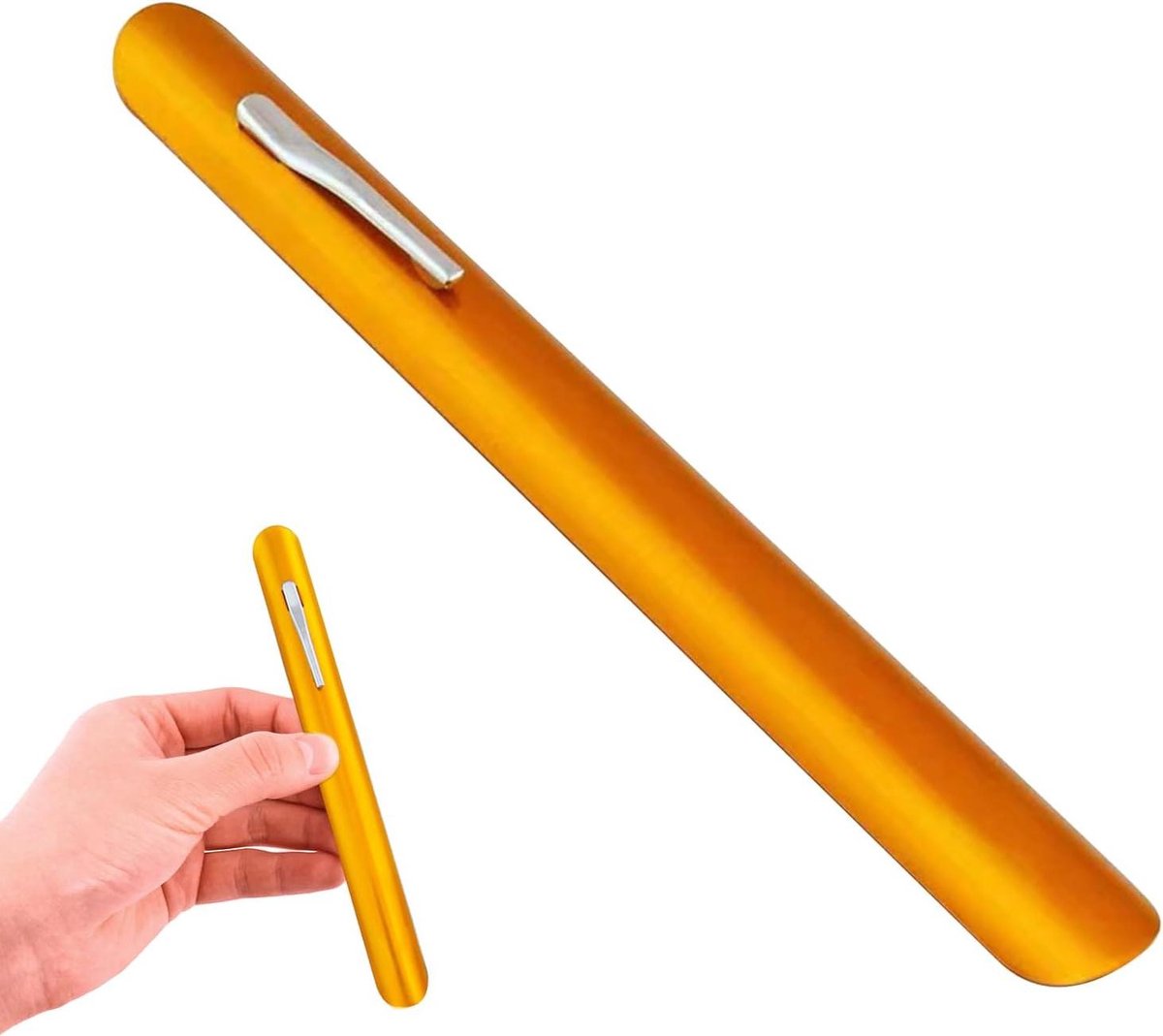Kruimelveger Tafel - Brood Veegmachine - Tafel Reinigen - Roestvrij Staal - 15.5 cm - Goud