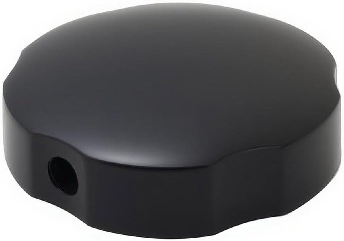 Vervangingsknop voor Badafvoer, 75mm Diameter, Zwart Afwerking, Rotatieknop voor Wateroverloop, Badkameraccessoires van Messing