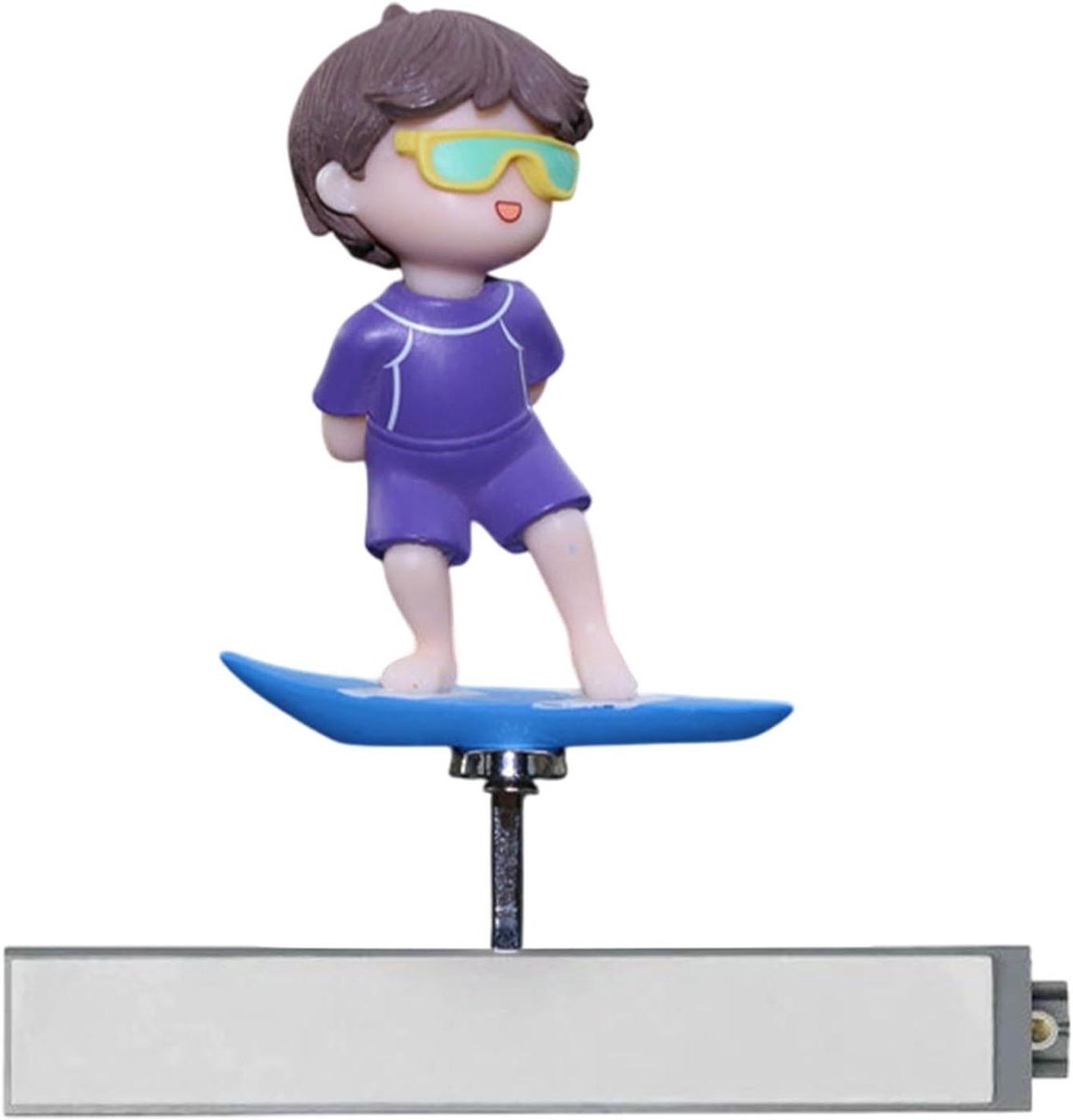 Dashboard Decoraties Auto - Bobblehead Jongen - Auto Interieur - Dynamische Schommelbeweging - 8x11cm - Meerdere Kleuren