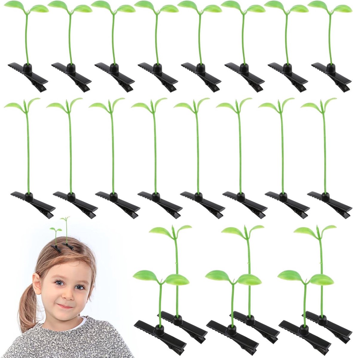 50 Stuks Bean Sprout Haaraccessoires voor Kinderen - Haarklemmen voor Feestdagen