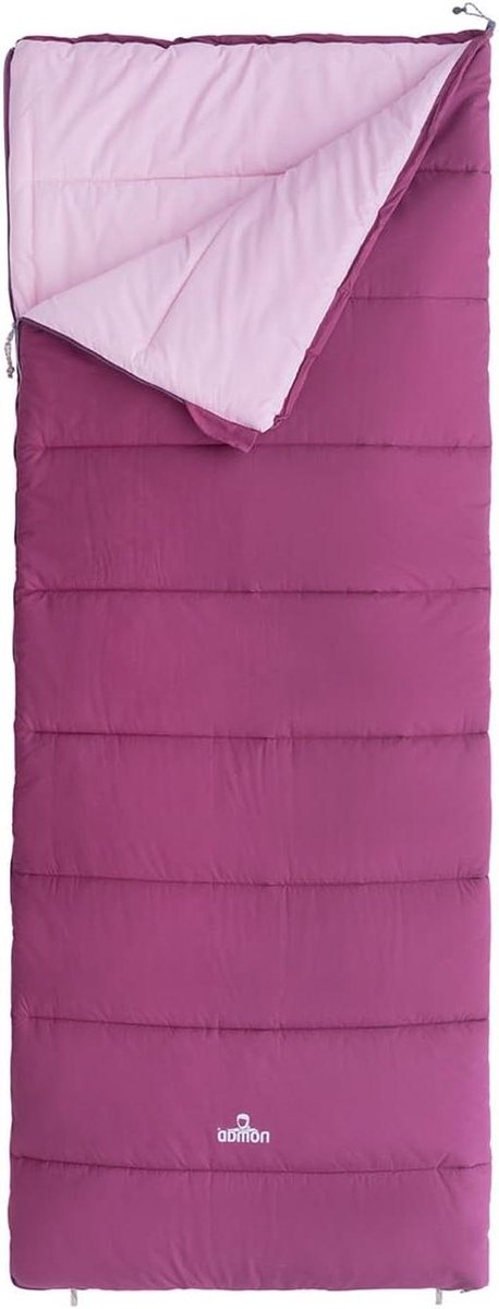 Deken slaapzak - Kampeer slaapzak - Outdoor slapen - Openritsbaar dekenmodel - 205x80 cm - Roze