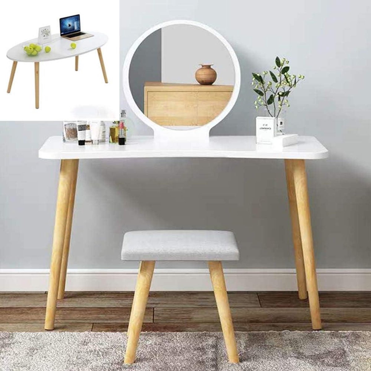 Meubelpoten - Bankpoten steunvoeten - Meubels verhogen - Massief hout - 25cm - Houtkleur