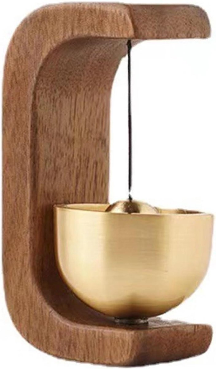 Deurbel Klokkenspel - Winkeliers Bel - Thuis Kantoor - Heldere Zen-Toon - 8 x 5 x 3 cm - Champagne Goud