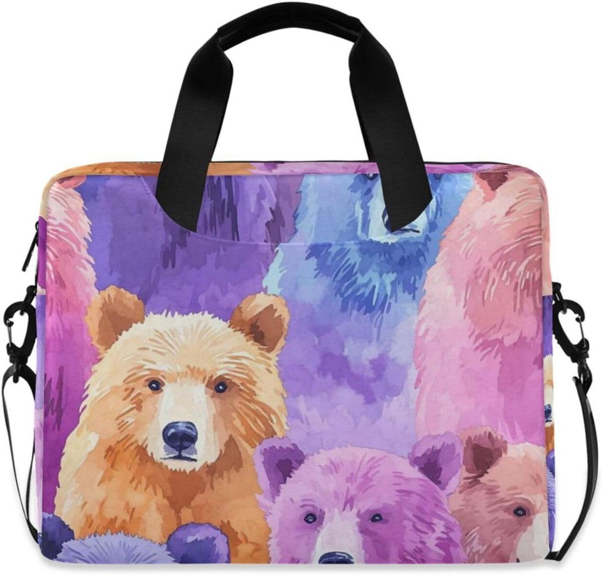 Laptop Tas - Schoudertas Computer - Veilig Vervoer - Verstelbare Band - 156 inch - Kleurrijk