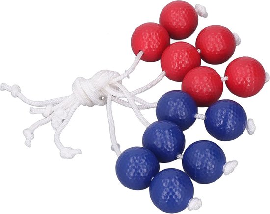 Werpballen Set - Ladder Toss Ballen - Golftraining Oefenen - Duurzaam PE Materiaal - 6 Stuks - Rood Blauw — afbeelding 5