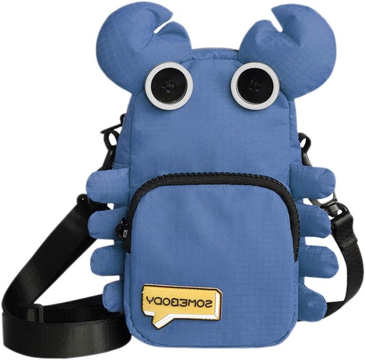 Stijlvolle Crab Handtas voor Vrouwen - Schoudertas, Crossbody Tas en Telefoontas in Wit, 24.5x11.5x2.4cm - Perfect voor Dagelijks Gebruik en Uitgaan