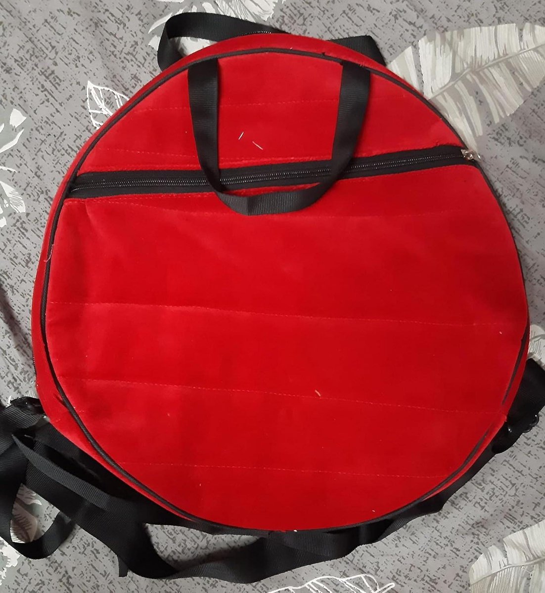 Shaman Drum Bag - Trommel Tas - Muziek Opslag - Handgemaakt - 47 cm diameter - Rood