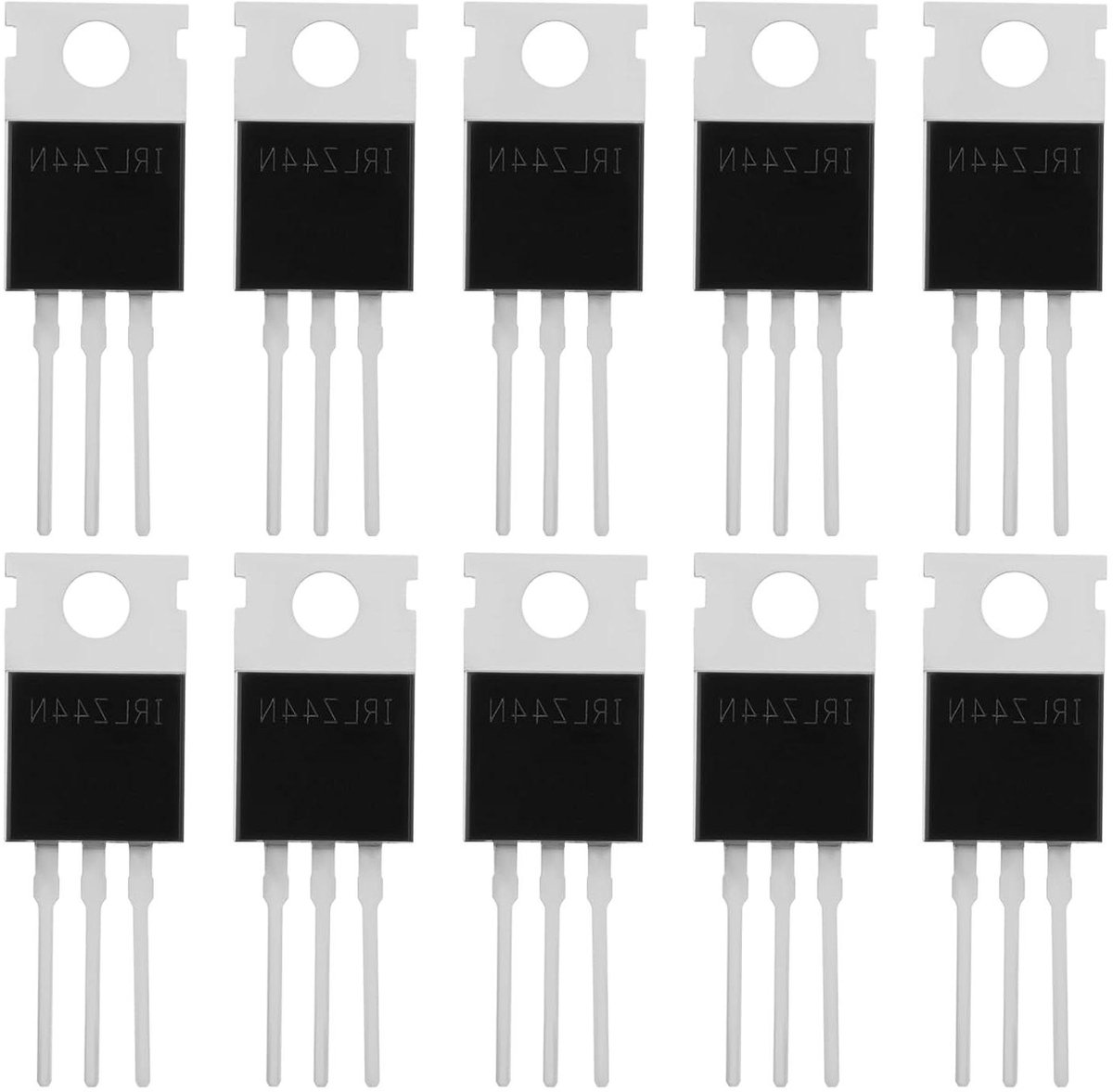 MOSFET Transistors - N Channel Component - Elektronische Schakelaars - Hoge Stroomcapaciteit - 10 Stuks - Niet Van Toepassing
