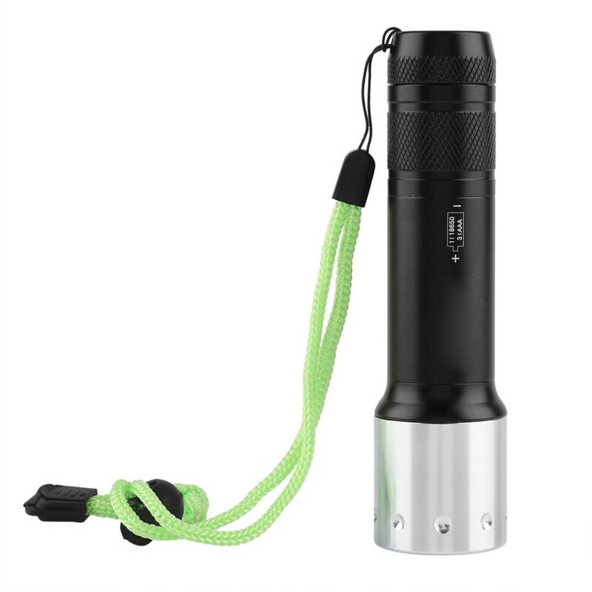 Zaklamp, praktische zaklamp, draagbaar, geschikt voor duiken en buitenactiviteiten.
