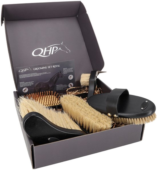 QHP Borstelset Royal Zwart - One size