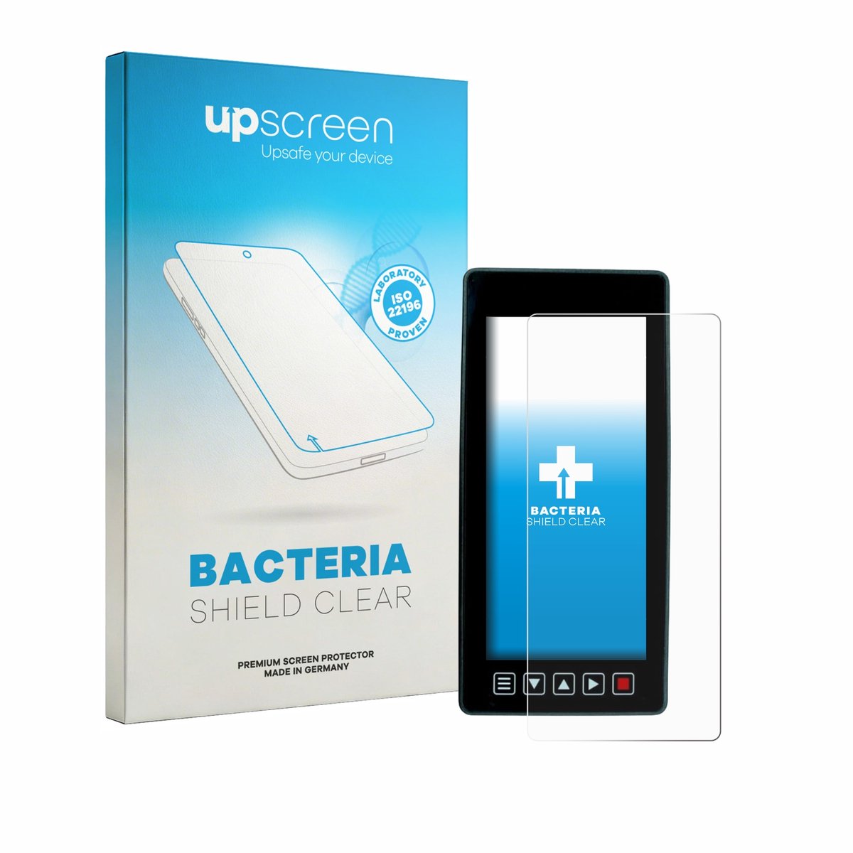 upscreen - Screenprotector voor Dystopiaworld Bike Computer - Folie Beschermfolie transparant antibacterieel