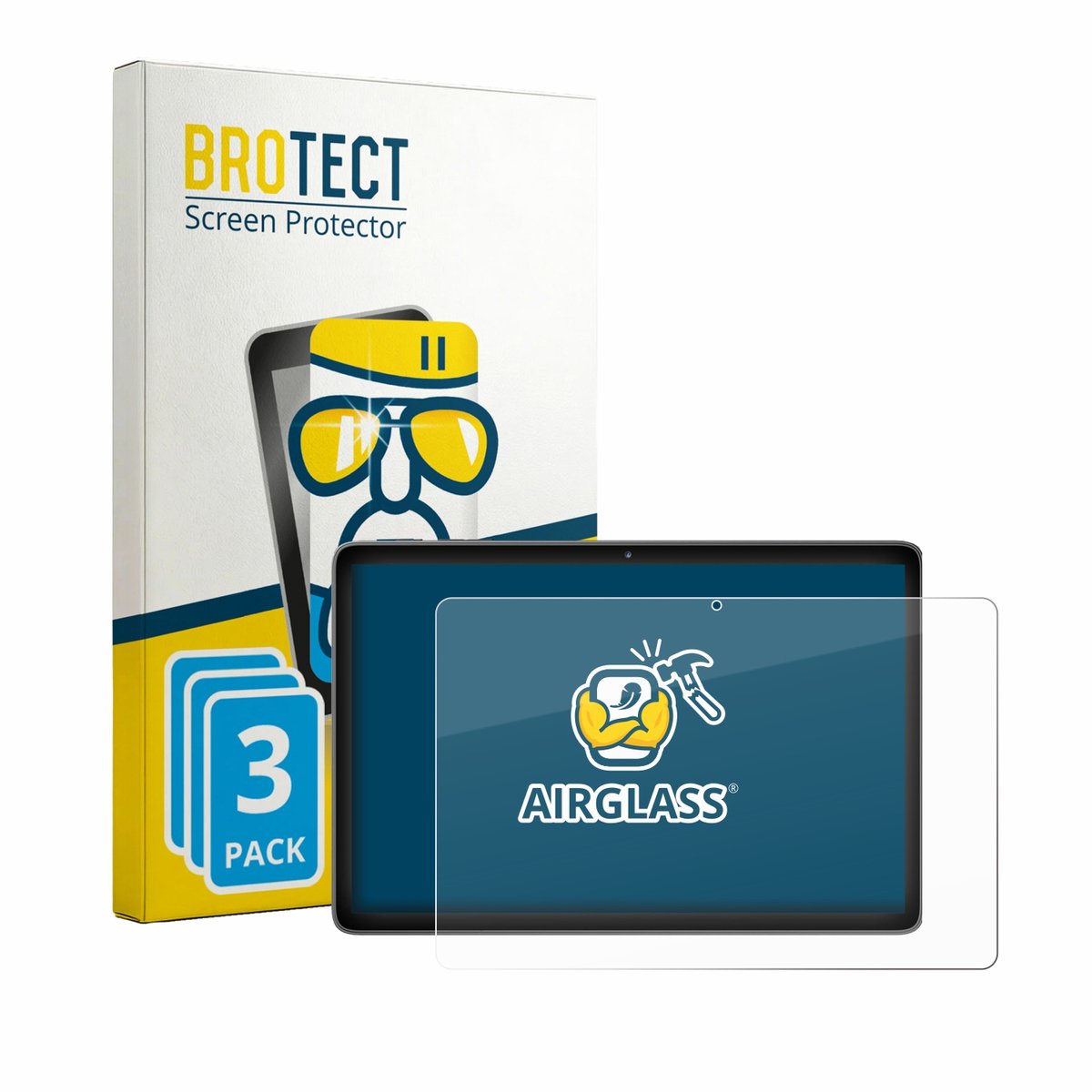 Screenprotector 3 Stuks voor Mentume K30 10.1" Beschermglas transparant