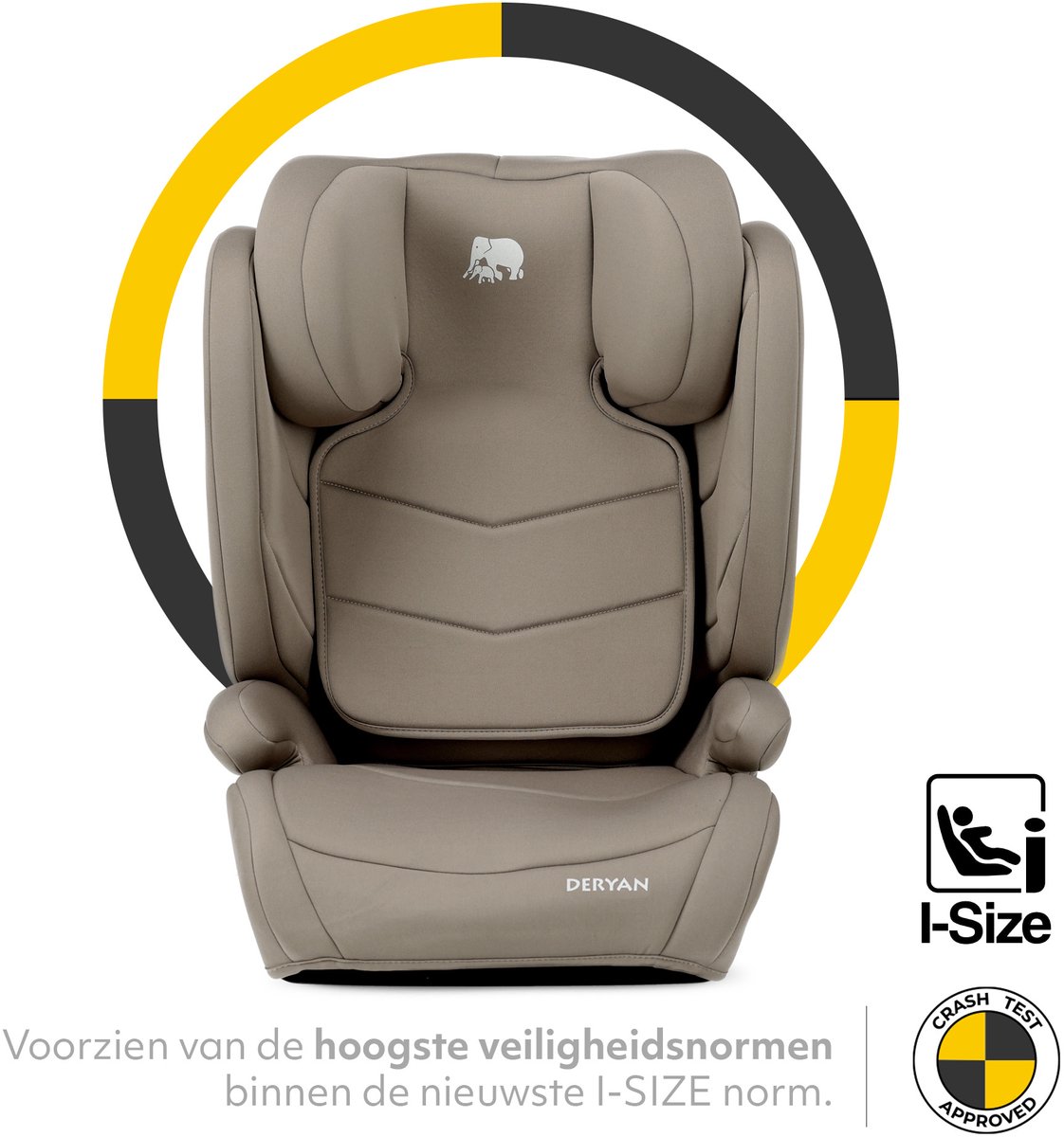 Deryan Charlie Luxe Autostoel i-Size - Isofix - Truffle Nougat thumbnail 2