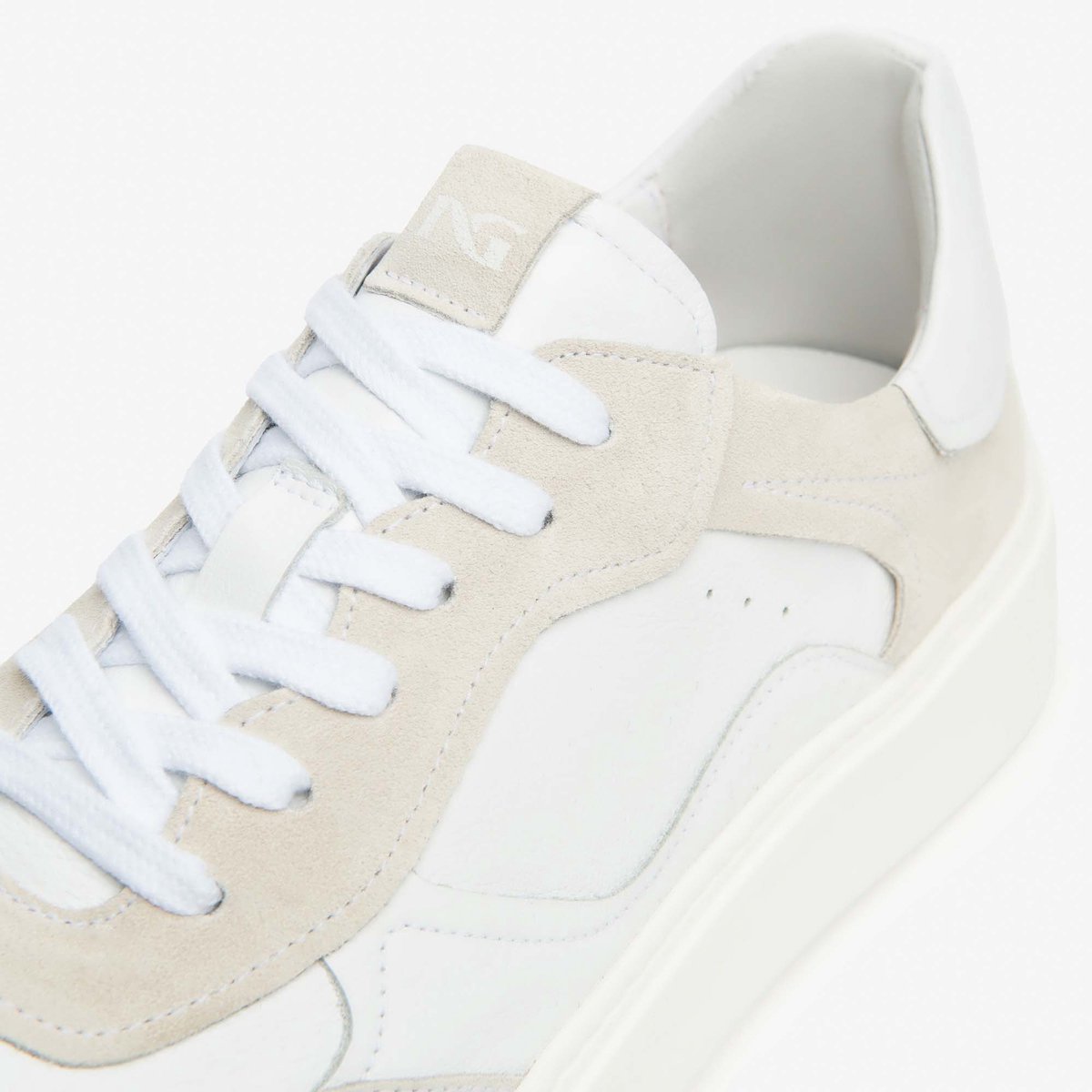 Nerogiardini Velour Cile Bianco Eva Rodero 02 Sneaker - Fashion Wear - Volwassen