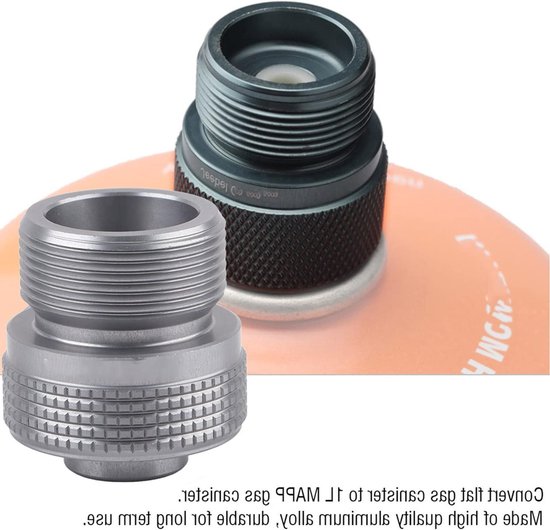 Allecto - Adapter Voor Gastank - MAPP-gasadapter - Voor Gasfornuis - Campinggasfles - Geschikt voor LPG-tank - 3 x 3 x 3,9 cm van Allecto — afbeelding 5