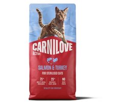 CARNILOVE ACTIVE - Cat - Salmon & Turkey for Sterilised Adult All Breeds 6 kg