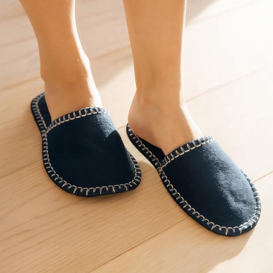 Set van 6 Gastenslippers met Draagtas, Vilt Slippers met Antislip Zool, Ideaal voor Thuis, Hotel en Sauna, Comfortabele en Stijlvolle Slippers voor Bezoekers