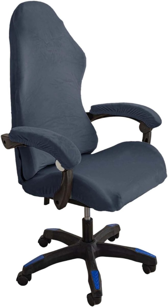 Gaming Stoelhoezen Set van 4 met Armleuningen - Verwijderbaar, Wasbaar en Antislip voor Kantoor- en Gamestoelen - Goede Elasticiteit en Bescherming