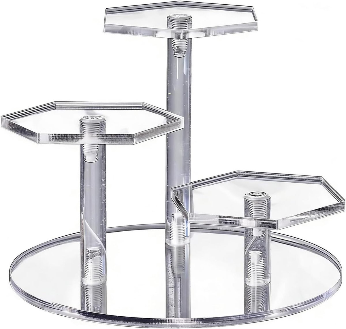 Transparant Acryl Display Platform voor Parfums en Sieraden, Handgemaakt Tentoonstellingsstand voor Poppen en Juwelen, Drie Weergavemodi