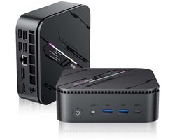 Mini PC - Blackview MP100 Pro - Intel Alder Lake i5-12450H - 16 GB DDR4 RAM - 512 GB M.2 SSD - 4K UHD - Windows 11 Pro - Tot 4,4 GHz - WiFi 6 - BT 5.2 - Microcomputers voor thuis - gaming - kantoor - Zwart