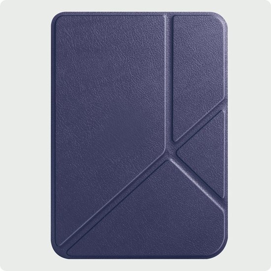 Blauw hoesje geschikt voor Kobo Clara BW - Bescherm Case - Trifold - Book Cover - Tablet Cover - Donkerblauw - CHPN — afbeelding 2