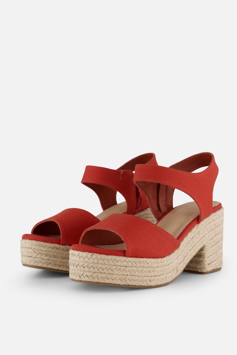Cellini Sandalen rood Canvas - Maat 36