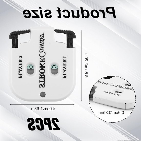 Allecto - Mini Golf Score Counter - Golf Stroke Counter - Draagbaar en Lichtgewicht - Wit - Golf Indicator Clicker - Perfect voor Competitie en Sp van Allecto — afbeelding 5