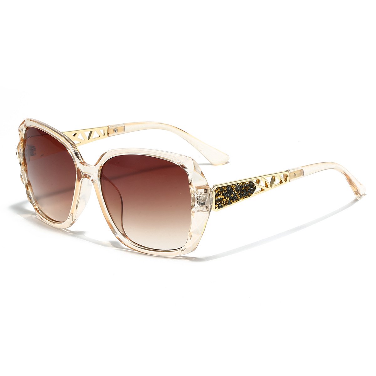 Dames Zonnebril - Oversized UV Bescherming Metaal Frame - 1 Stuk - Lichtgewicht Duurzaam Design - Buiten Reizen