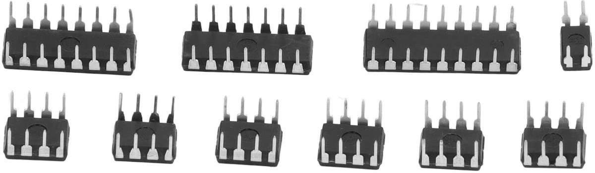 Allecto - IC Assortiment Kit - 85-delige Set - Perfect voor Elektronische Projecten - Integratiecircuits - Diverse Specificaties - Inclusief 10 ver...