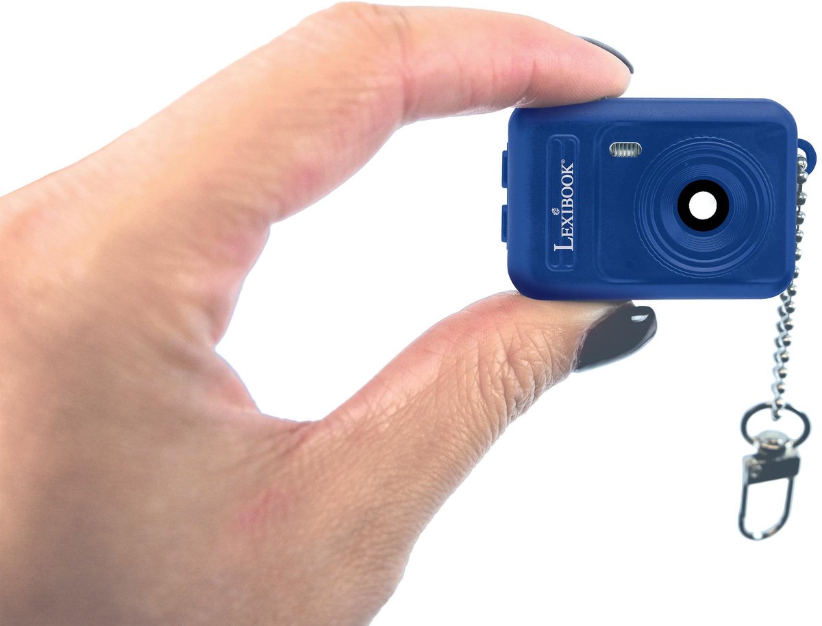 Sleutelhanger Miniatuur Digitale camera Lichtblauw met ingebouwd flashgeheugen – foto 4