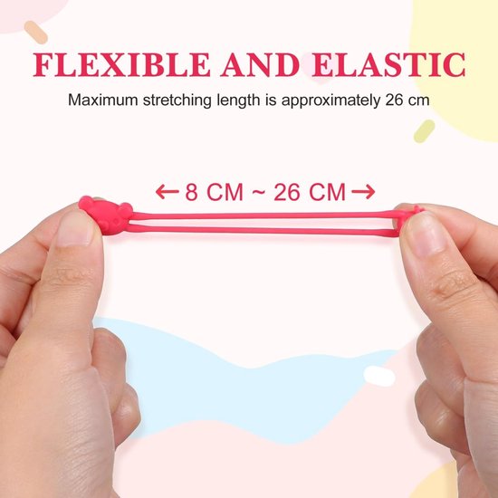 NTHProducts - Silicone Binding Bands - Herbruikbare Elastieken - Multicolor - Voor Bento Boxen - Ideaal voor Kantoor en Thuis - Set van 5 van Nthproducts — afbeelding 4