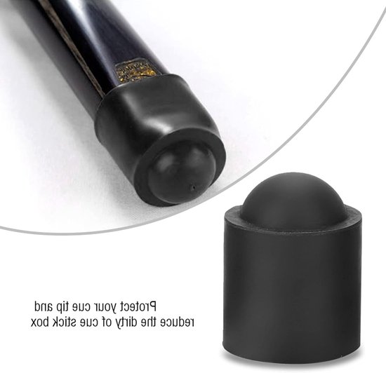10 Stuks Pool Cue Tip Rubber Covers voor Billiard Sticks - Bescherming en Grip Accessoires — afbeelding 4