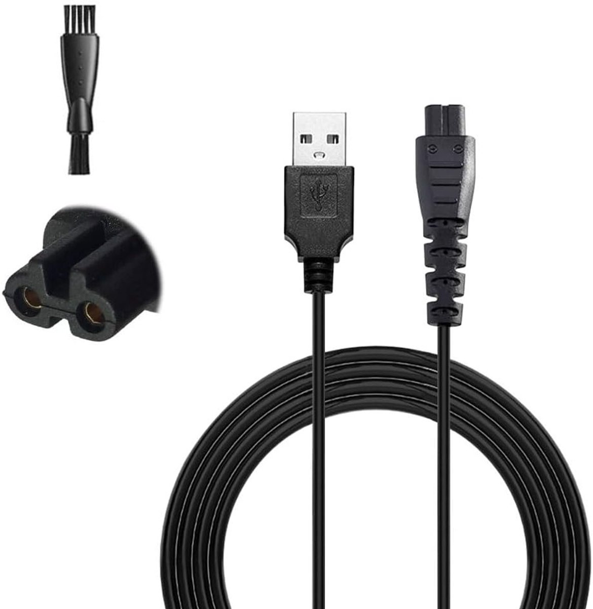 Oplaadkabel voor Elektrische Scheerapparaten, Compatibel met Diverse Remington Modellen, 5V Snellader voor HC4250 HC4255 F3 PF7500 MB4200 MB4130 XR1330 XR1350 XR1400 XR1470 XR1430
