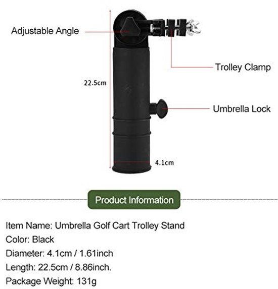 Golf Umbrella Holder - Ideale Accessoire voor Golfwagens van GOLF — afbeelding 5