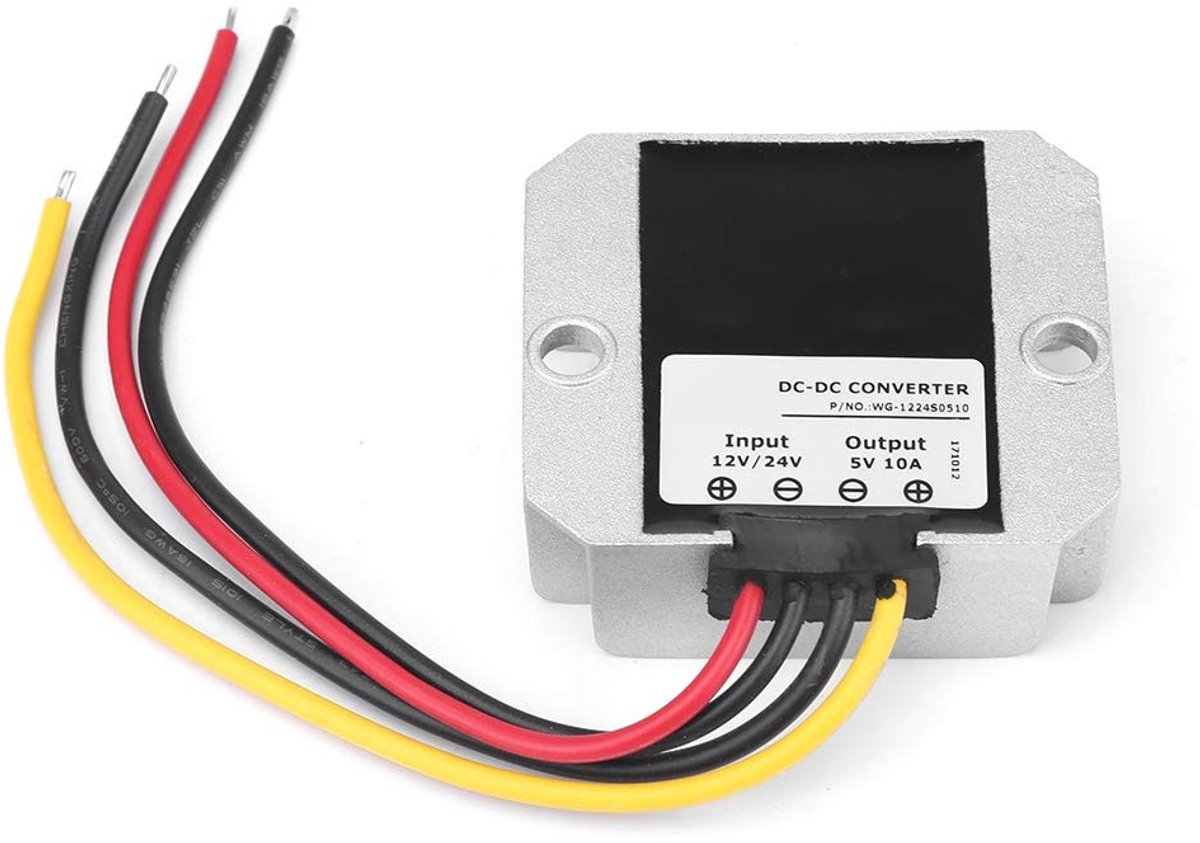 DC-DC Voltage Converter 12V/24V To 5V Regulator Inverter 10A 50W - Need Content in HTML .