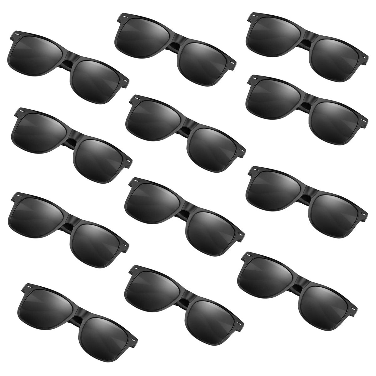 Allecto - Kinderzonnebril - Party Zonnebril - UV400 Bescherming - Zwart - Feestspeelgoed - Perfect voor Verjaardagsfeestjes - 24 Stuks