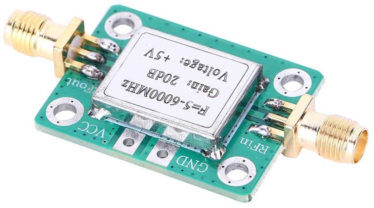 Allecto - RF-signaalversterker - Ultrawideband - 20dB versterking - Elektronische componenten - Laag geluidsniveau - Geschikt voor diverse toepassi...