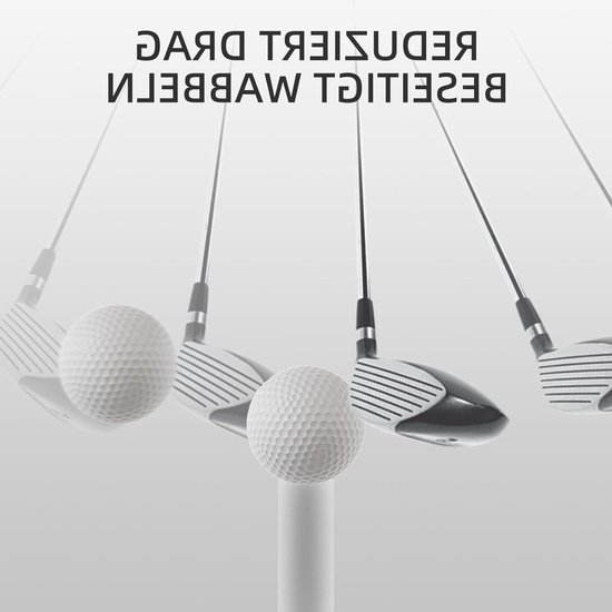 Set van 6 duurzame siliconen golf tees - Witte afschakelbare tees voor binnen en buiten - Winterbestendig voor golf simulators en driving range - Beschikbaar in 3 maten (5,8 cm, 6,5 cm, 7,5 cm) - Ideaal voor golfers van alle niveaus — afbeelding 4