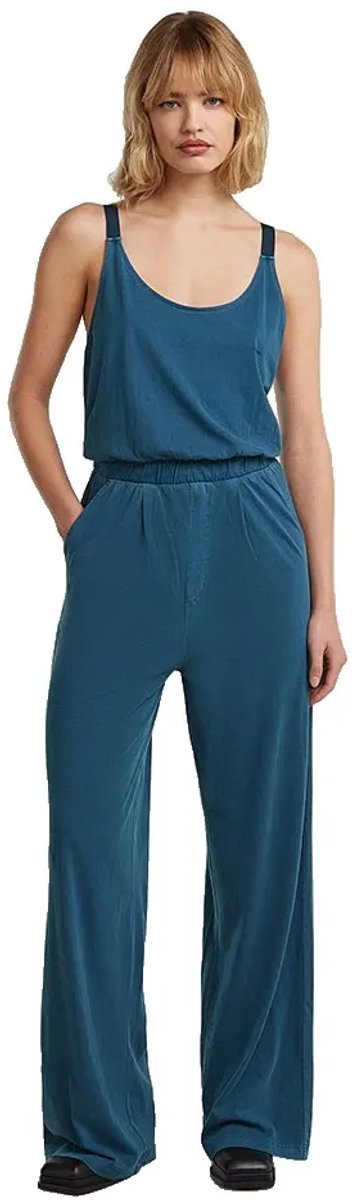 G-star Strappy Regular Fit Mouwloze Jumpsuit S Vrouw Blauw