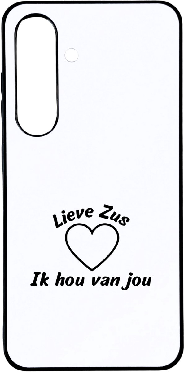Hacebo® - Liefste zus ik hou van jou telefoonhoesje - Zus - Zus(je) - telefoonhoesjes - Leuke kado voor je zus - hoesje geschikt voor Samsung Galaxy S25