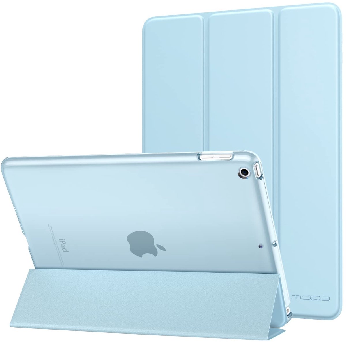 Allecto - iPad 9.7 Hoes - Slim en Lichtgewicht - Auto Wake/Sleep - Sky Blue - Translucent Back Protector - Geschikt voor iPad 9.7 2017/2018 - MoKo