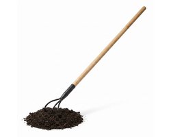 Cheqo® Schoffel 3 Tands - Drietands Cultivator - Onkruidschoffel - Tuingereedschap voor Onkruid Wieden en Grond Bewerken - Bodembewerker - Tuinhak - Wiederhak - Schoffelhark - Hark met Lange Steel voor Moestuin, Groentebed en Tuinborder