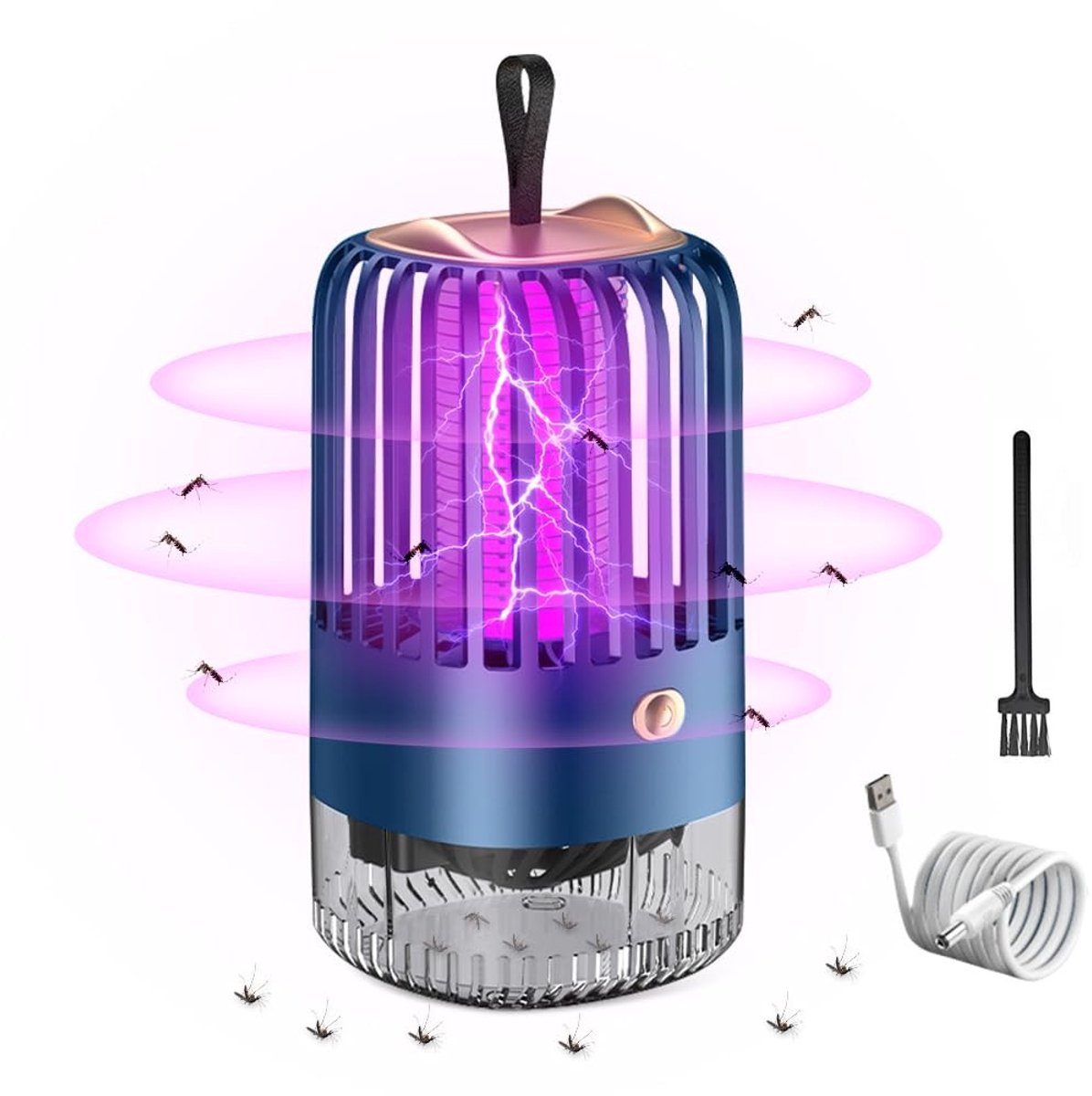 Draagbare Elektrische Insectenverdelger - Effectieve Muggenlamp met LED Licht