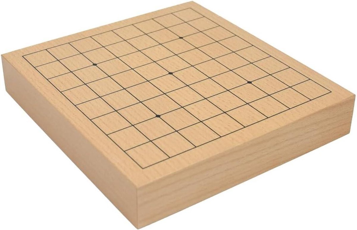 Go Bord - 9x9 Bord - Leren Spel - Beukenfineer - 36mm Dik