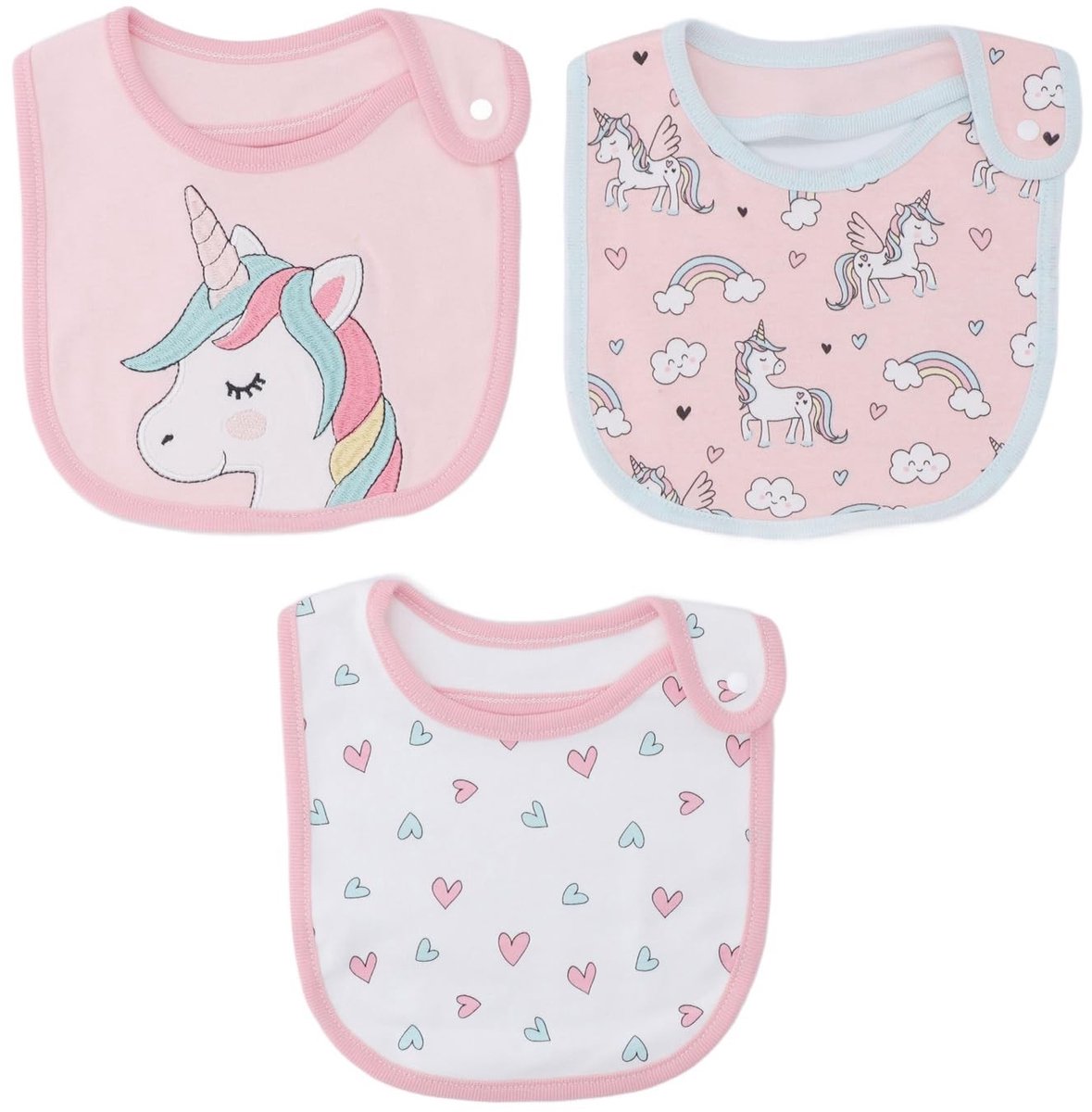 Dailygoods- Babyslabbetjes 3-delig - Katoenen Slab