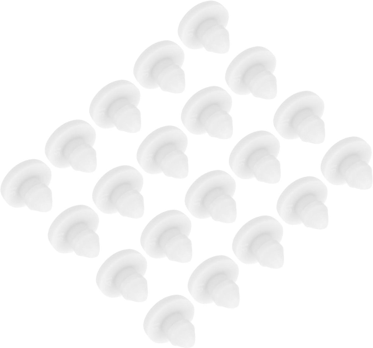 Siliconen Stoppen - Gatstoppen Afsluitdoppen - Waterdicht Afsluiten - Hoge Elasticiteit - 7mm Buitendiameter 3mm Gat - Wit