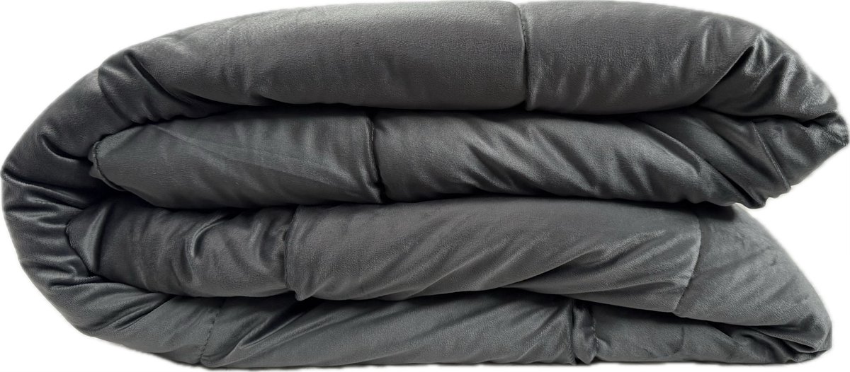 Prestige Bedding 2 in 1 Velvet Dekbed zonder Overtrek - Dekbed Inclusief slopen - 140x200 - Grijs