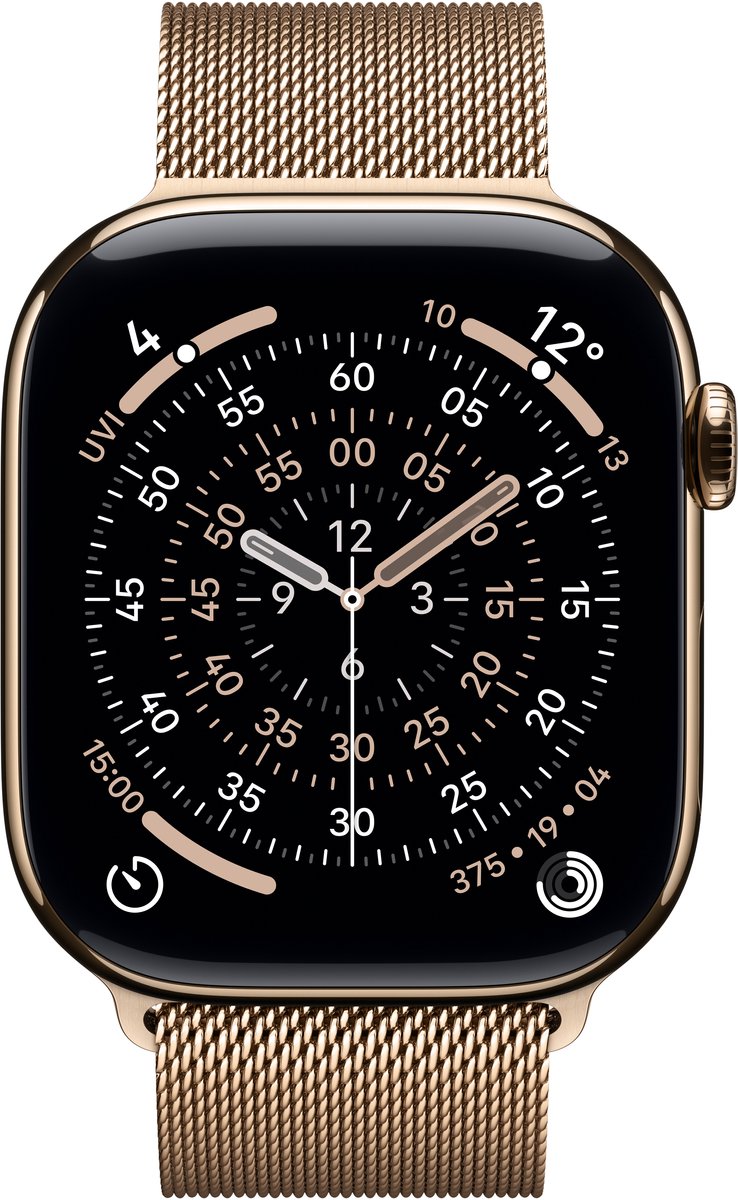 Apple MGJ54ZM/A slimme draagbare accessoire Band Goud Roestvrijstaal - M/L - 46 mm