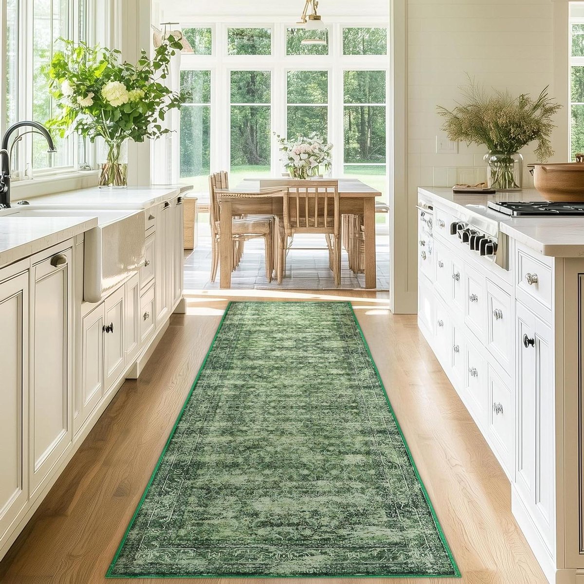 Vloerkleed Loper - Zachte Keukenmat - Veranda Keuken Gang - Machinewasbaar Antislip - 2x8